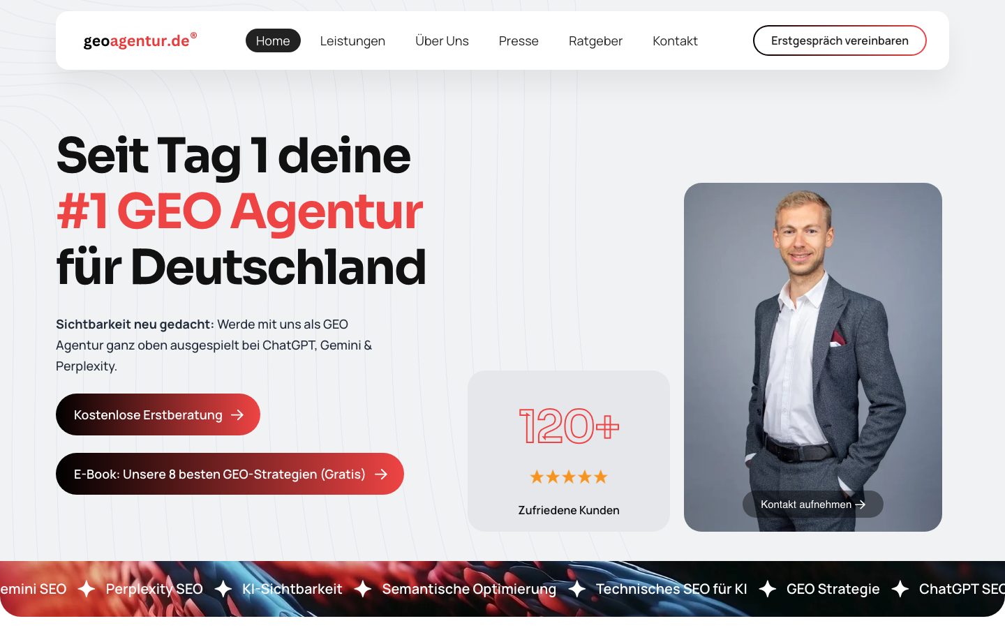 Startseite von geoagentur.de